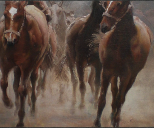 Oil on canvas - After conservation  -  Treatment for active fungus